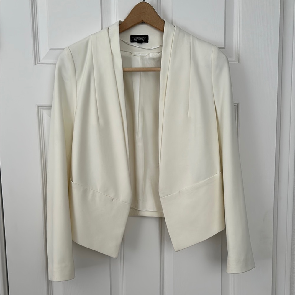 Topshop Women's Ivory Blazer
